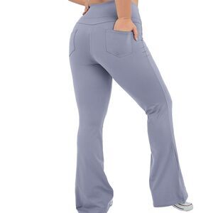 Halara High Waist Back Pocket Active Yoga Flare Leggings Plus Size 2X